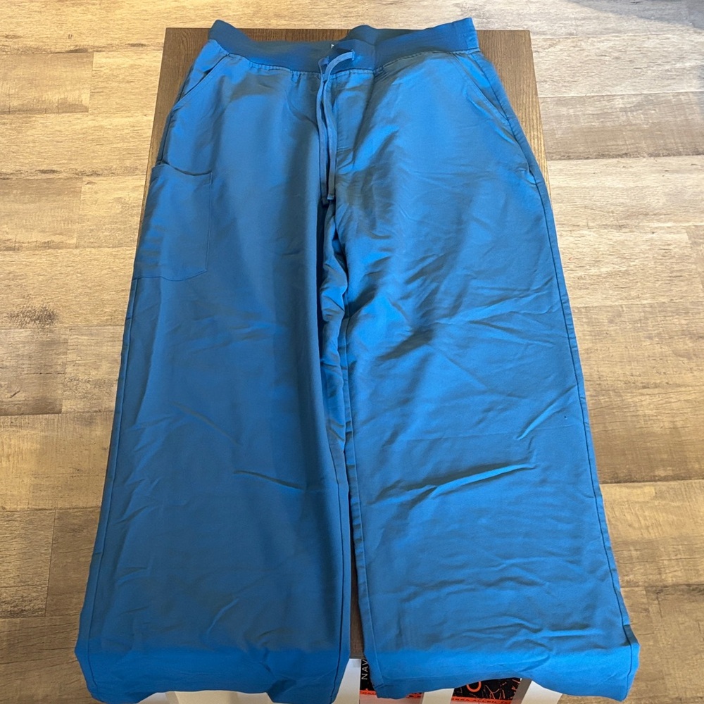 Blue Wide Leg Pants